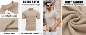 UrbanCore – Men's Mock Turtleneck Sweater