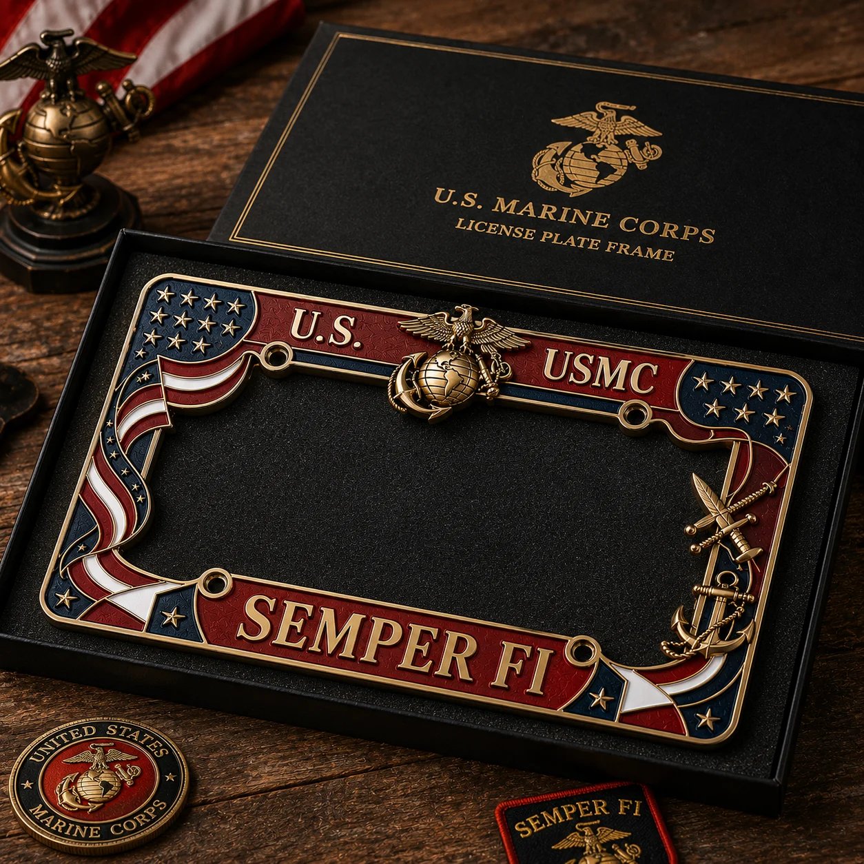 MarinePride – Semper Fi Auto Frame