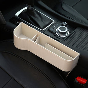 DriveMate – Multi Pocket Leather Car Seat Storage Organizer