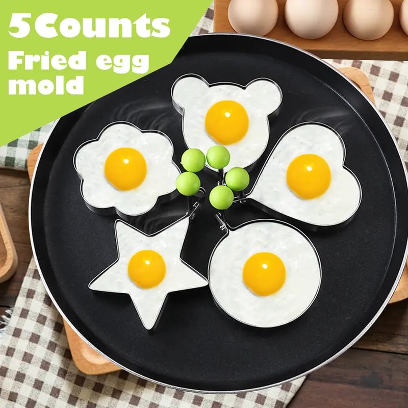 YolkMaster – Multi-Shape Egg Ring Mold Kit