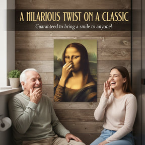 Renaissance Lady Holding Nose Bathroom Canvas Art