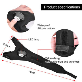 GlowGrip – Hands-Free LED Half Finger Gloves