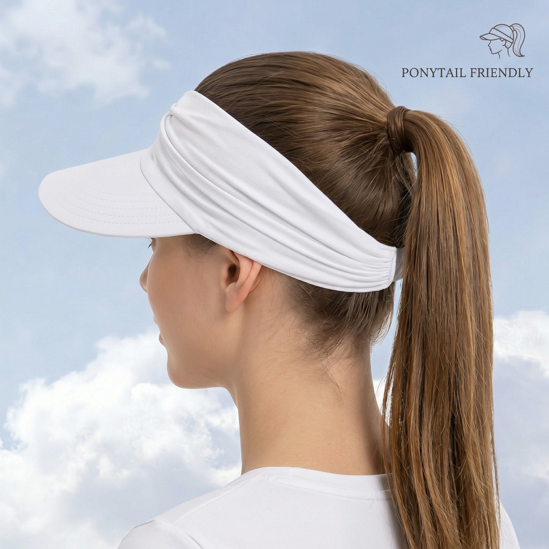 SunPony – UPF 50+ Ponytail Sun Visor Hat