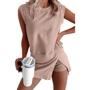 ChicEase – Women’s Summer 2-Piece Skort Set