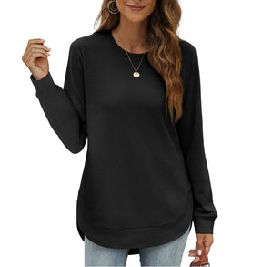 CurveFit – Soft Crewneck Sweatshirt All Day Comfort