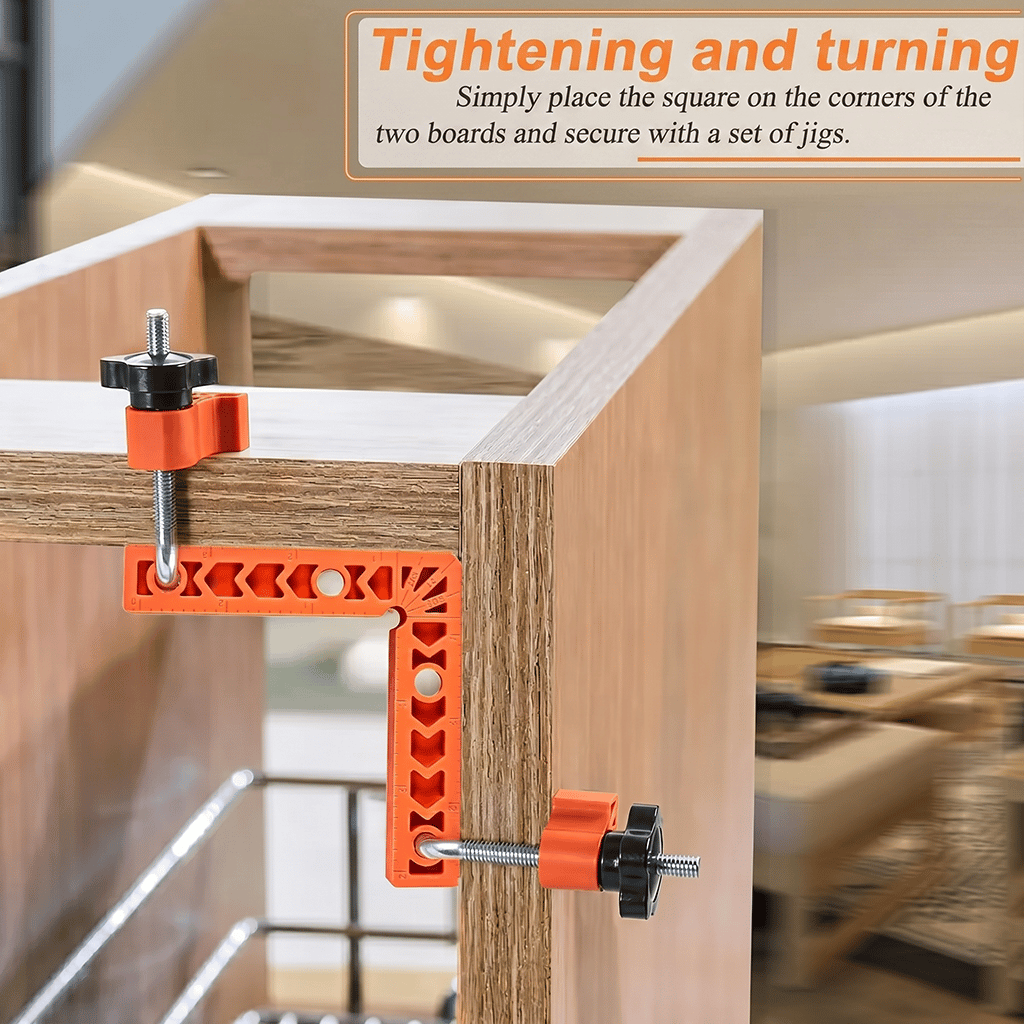 CornerPro - 90 Degree Corner Clamp & Positioning Square Set (3" & 4")