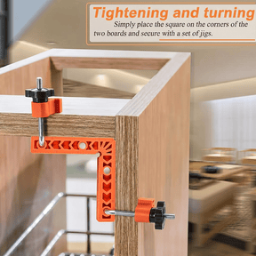 CornerPro - 90 Degree Corner Clamp & Positioning Square Set (3" & 4")