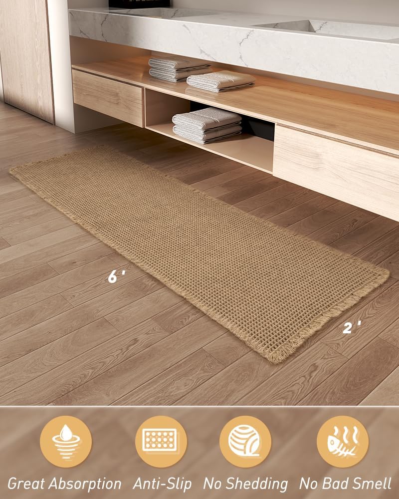 CozyStride – Upgraded Waffle Runner Rug
