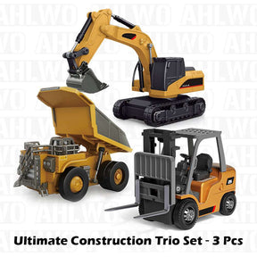 TitanSite – Interactive RC Excavator, Dump Truck & Forklift Set