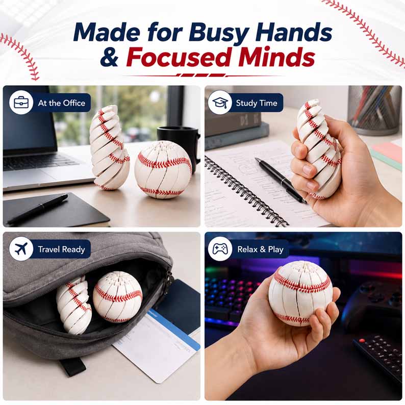 GripBall – Baseball Fidget Stress Relief Toy