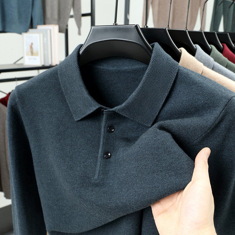 PrestigeKnit – Men's Cashmere Polo Sweater
