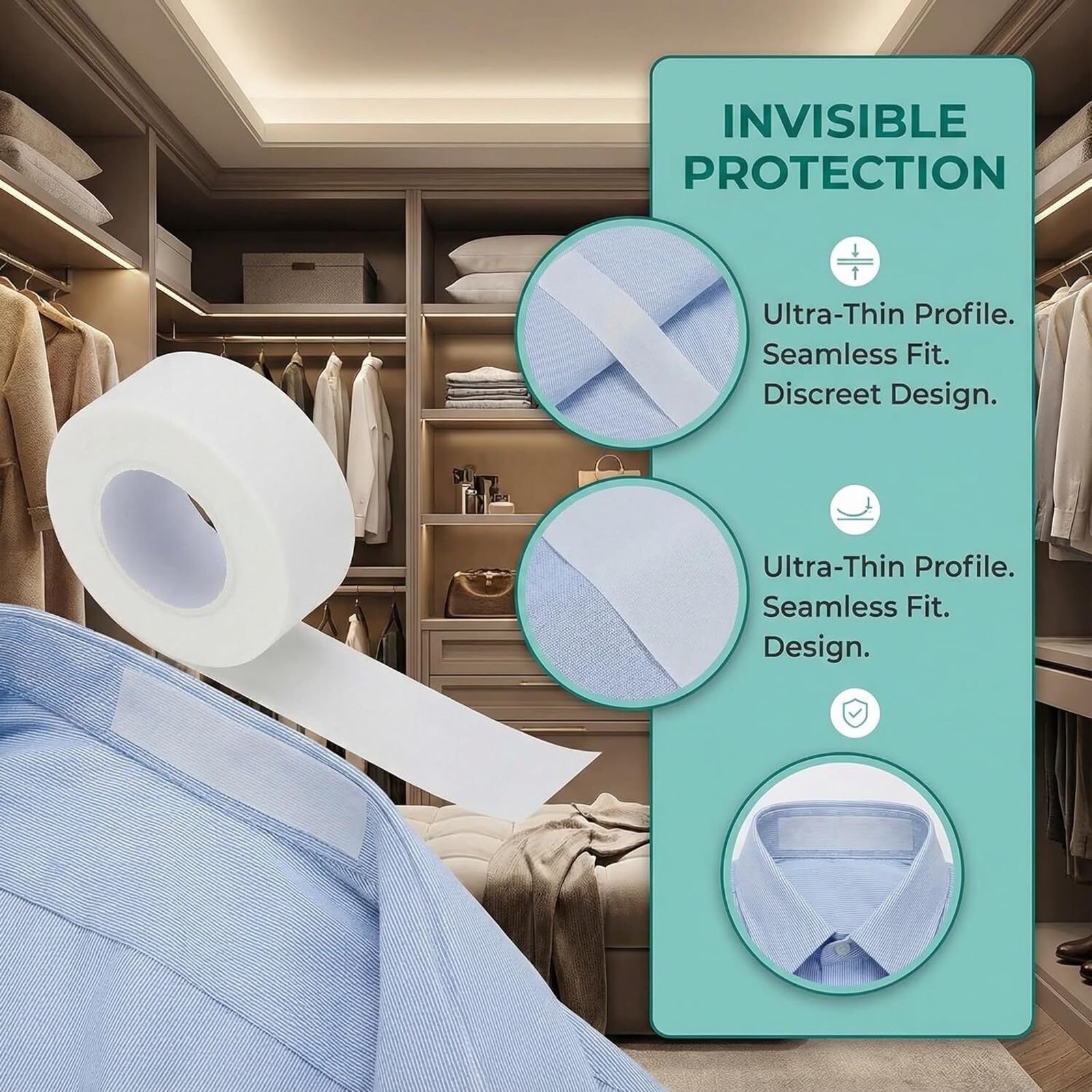 FreshGuard – Disposable Self-Adhesive Collar Protectors