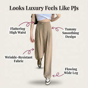GraceFlow – High Waist Wide Leg Comfort Pants