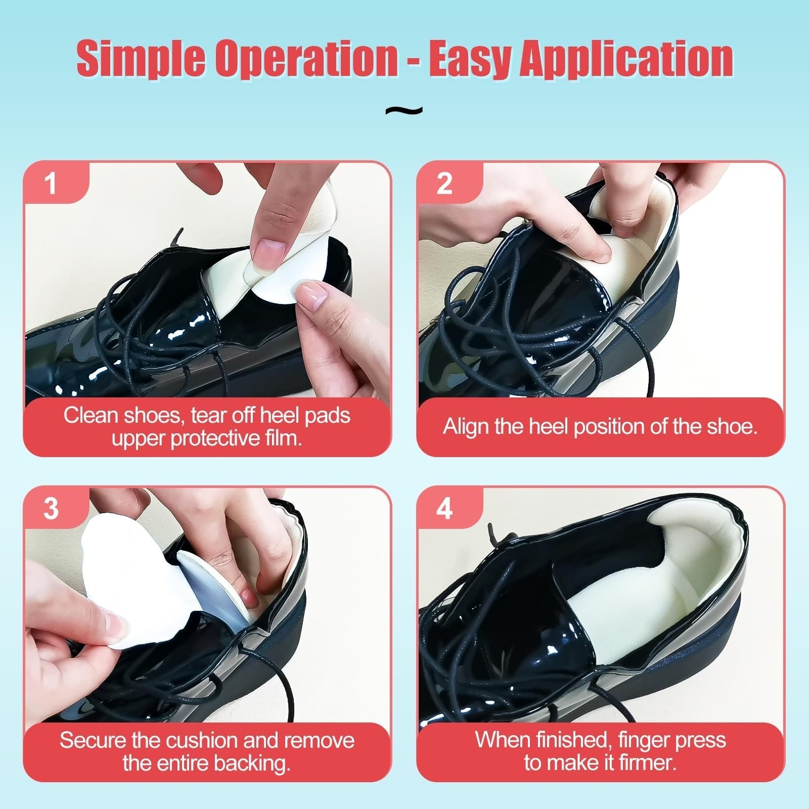 🌟Soft Heel Cushion Pads Anti-slip Heel Protectors for Women & Men