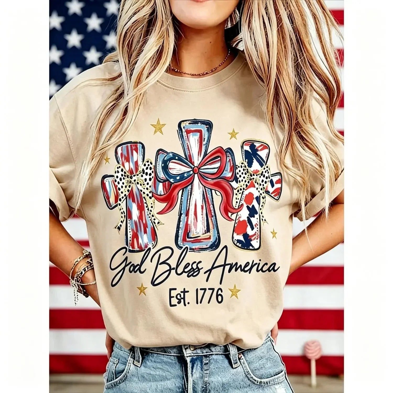 GodBless – Vintage 250th Anniversary Women T-Shirt