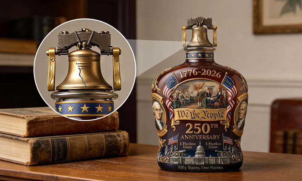 LibertyReserve – 250th Anniversary Whiskey Bottle