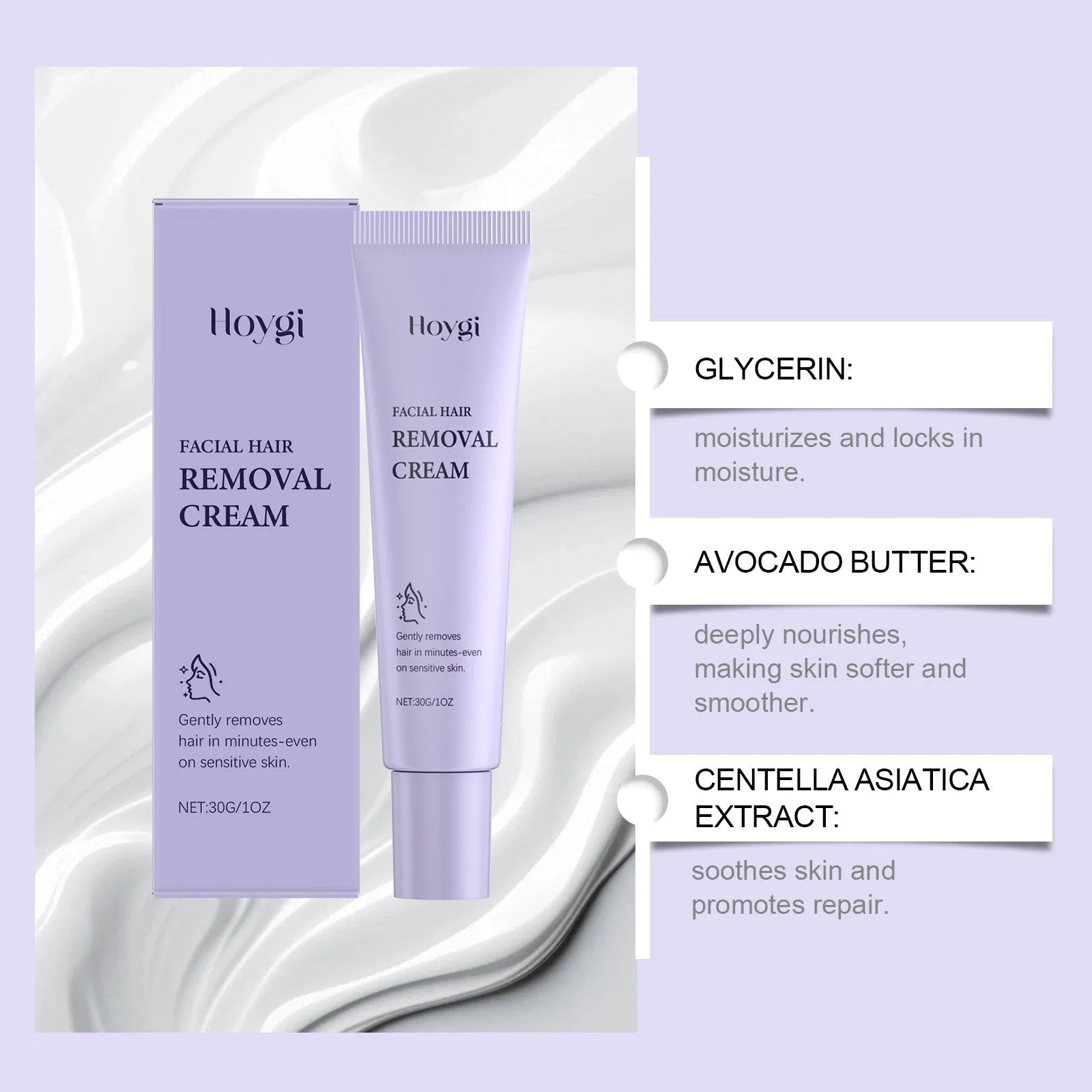 VelvetSkin – Painless Facial Hair Removal Cream