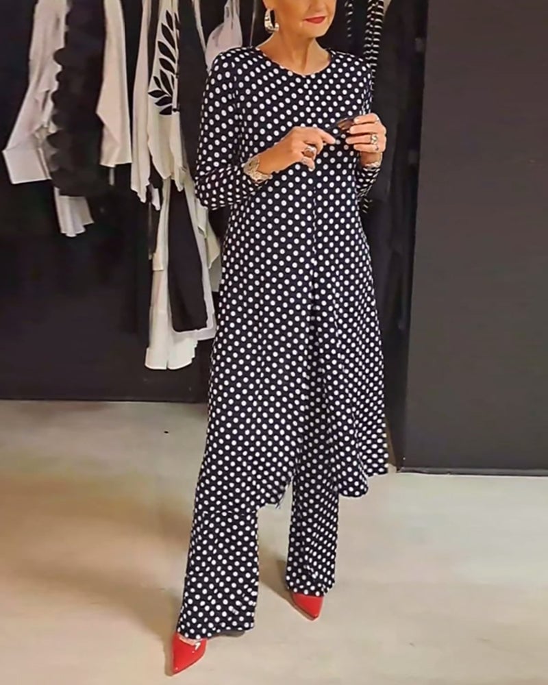 SoftDot Harmony Set – Casual Two-Piece Outfit