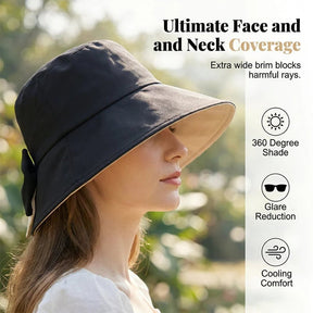 BowBreeze – Elegant Sun Protective Wide Brim Hat