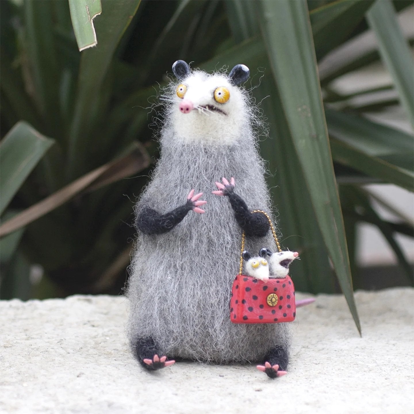 CurioCat - Soft Wool Figurine