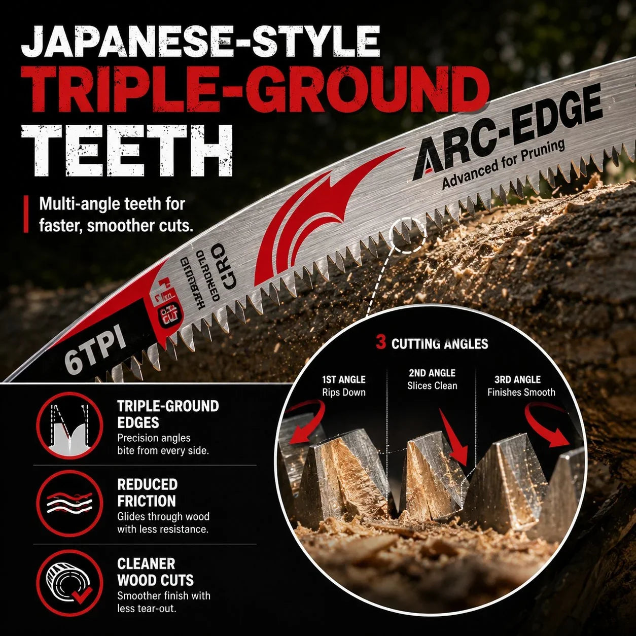 TimberEdge – Curved Pruning Saw Blades