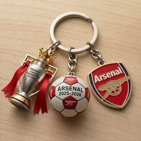 GunnerKey – Arsenal 2025–26 Champions Keychain