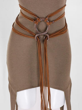 NordicForge – Viking Braided Leather Belt Set