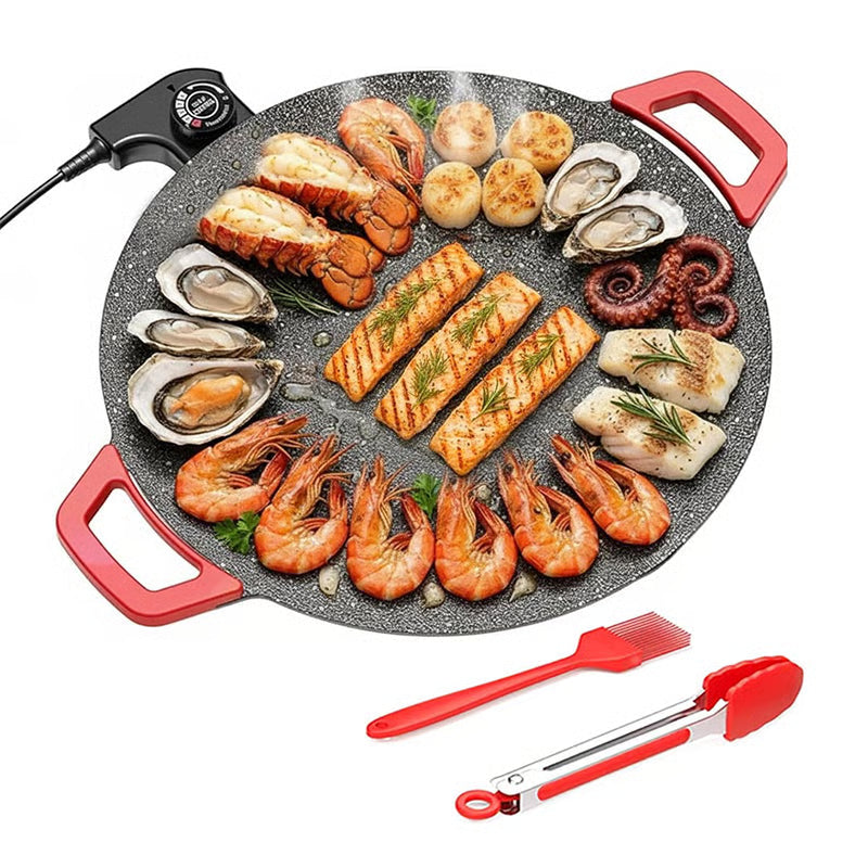 BBQNova – Electric Non Stick Grill with Adjustable Heat Control