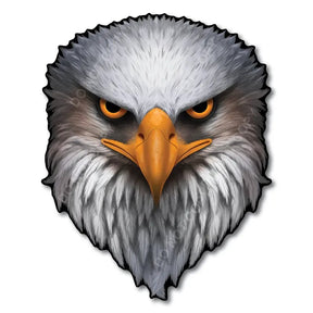 BoldEagle – Reflective Patriotic USA Flag Sticker