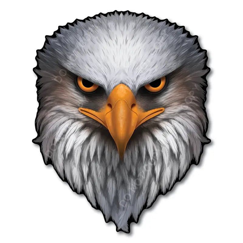 BoldEagle – Reflective Patriotic USA Flag Sticker