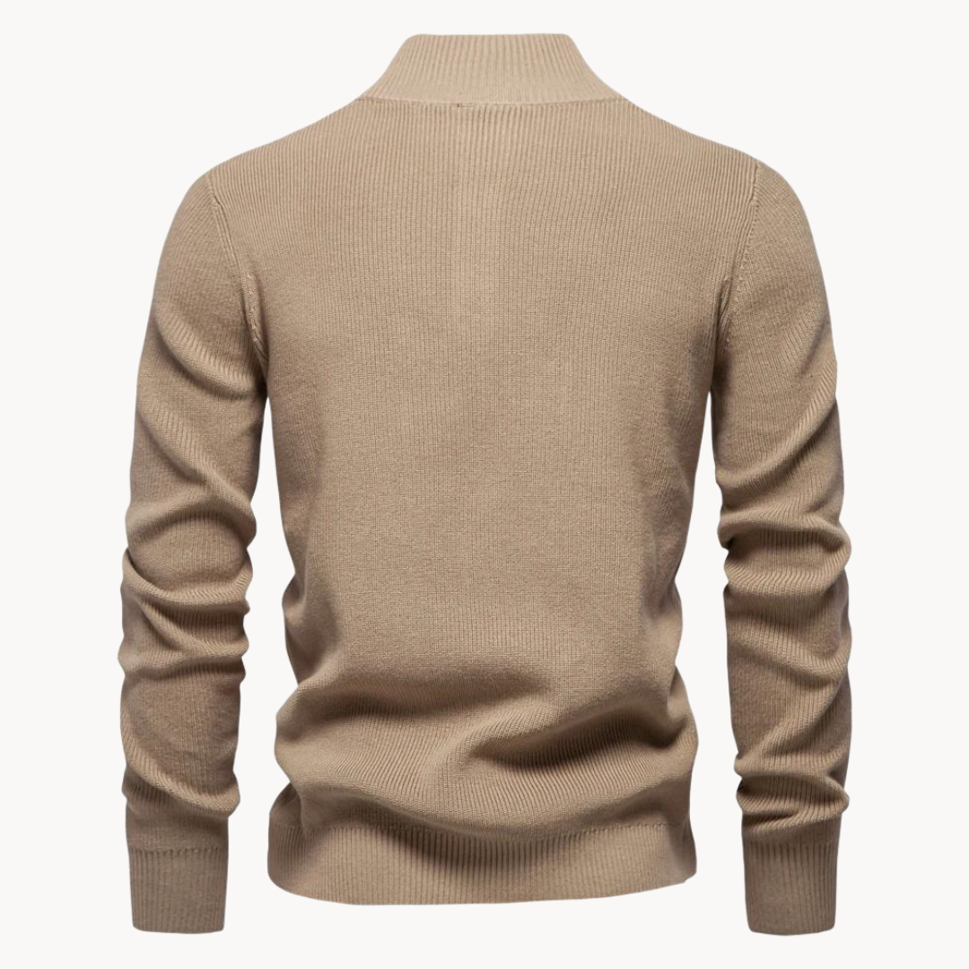 Ashton Button Mockneck Sweater | Lupi
