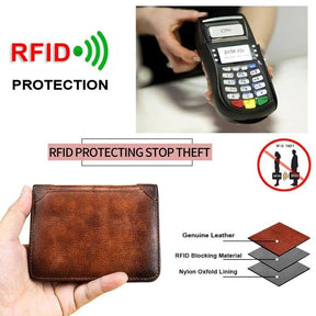 LumeVault – Premium Top-Grain Leather Security Wallet
