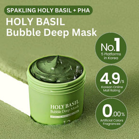 HerbaGlow – Holy Basil Bubble Deep Cleansing Mask