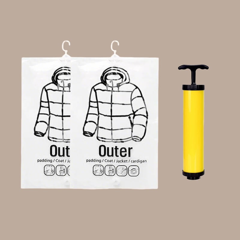 VacuHang – Space-Saving Hanging Vacuum Storage Bags