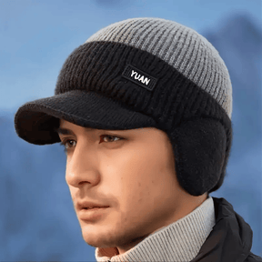 FrostGuard – Winter Knitted Earflap Hat for Men