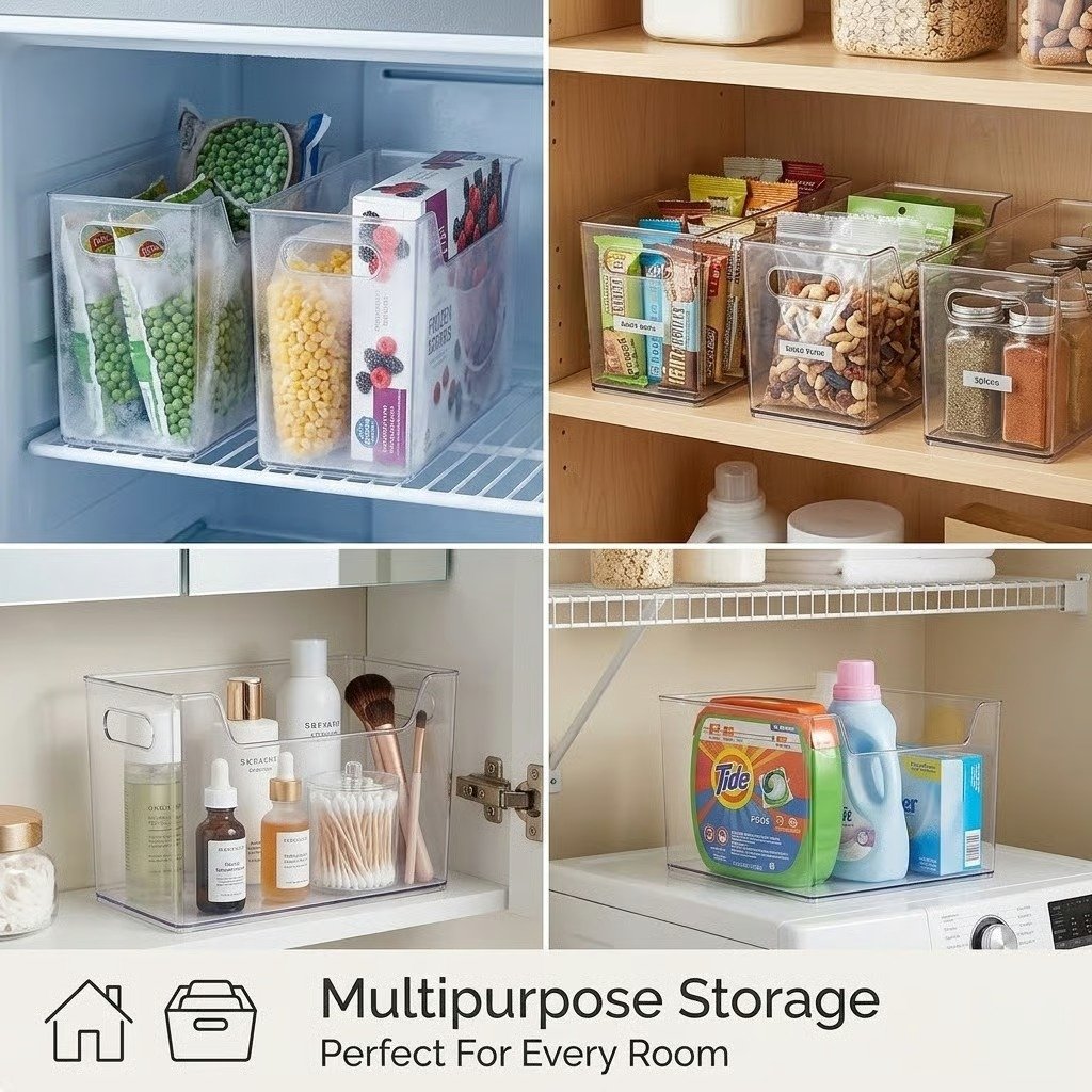 ClearStack – Space Saver Freezer Bins