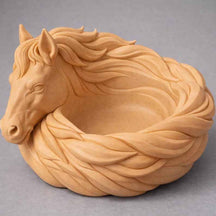 GoldenMane – Elegant Horse Bowl
