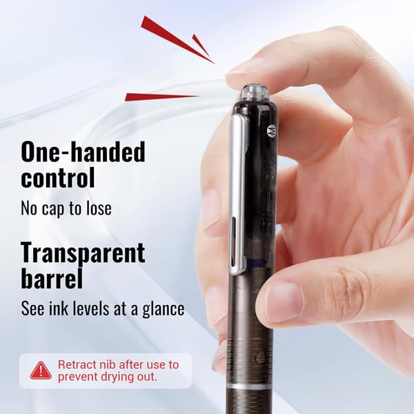 InkGlide – Retractable Fine Fountain Pen Set