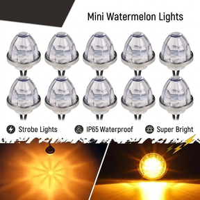 LumaSignal – 3rd Gen Amber Watermelon Side Marker Lamp