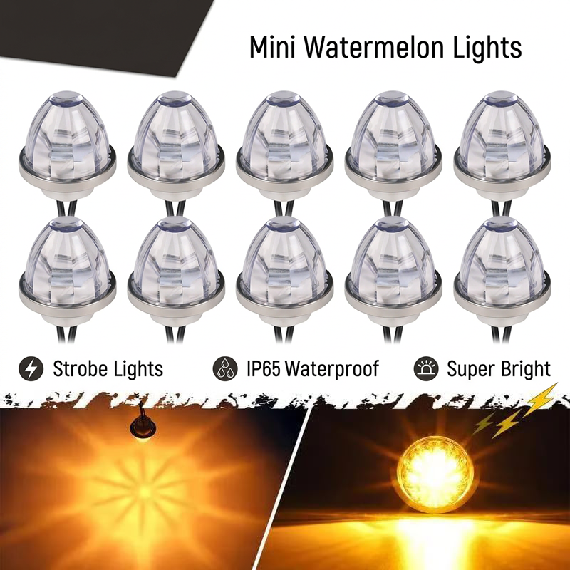 LumaSignal – 3rd Gen Amber Watermelon Side Marker Lamp