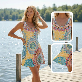 BreezeOra | Casual Sleeveless A-Line Summer Dress