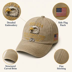 HonorWear – 3D Embroidered Veteran Cap