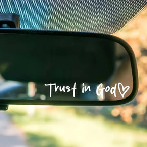 DivineRide – God Car Rearview Mirror Sticker