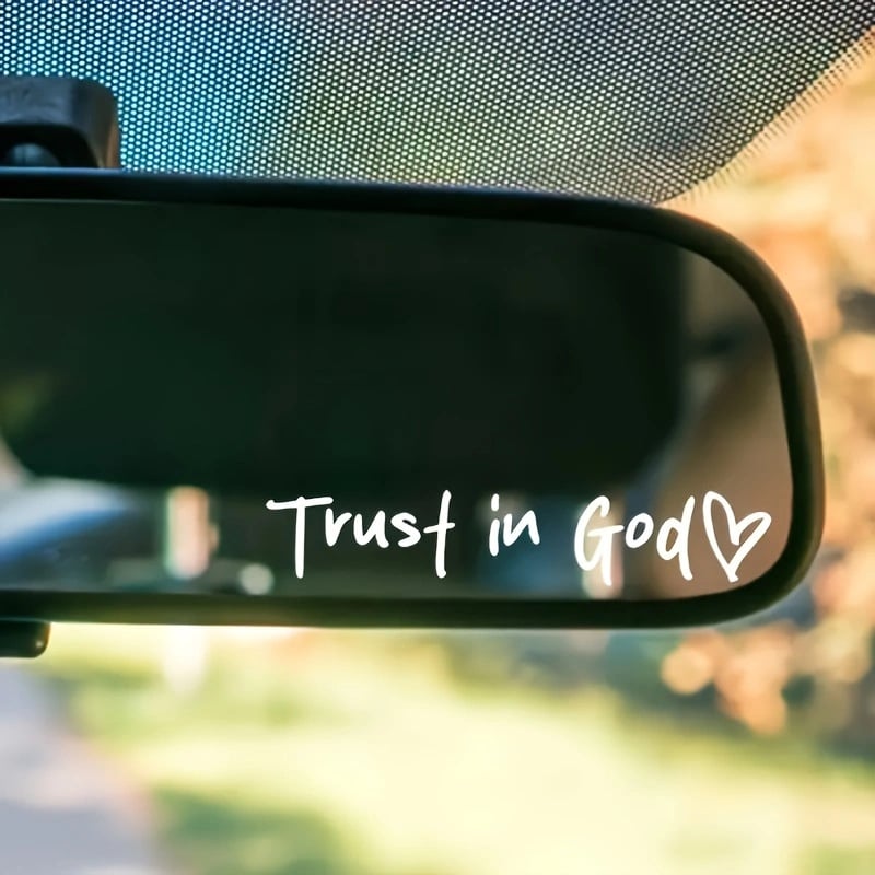 DivineRide – God Car Rearview Mirror Sticker