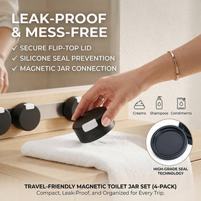 CarryCore – Leakproof Magnetic Toiletry Container Set