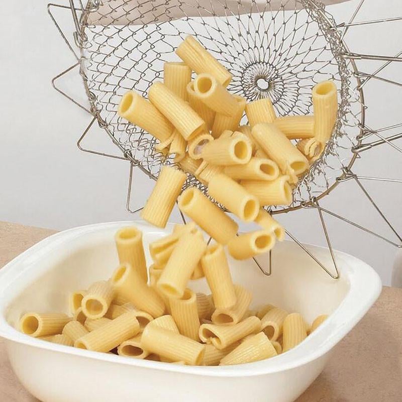 FlexiStrain – Retractable Stainless Steel Cooking Basket