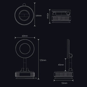 SpinGrip – 360° Magnetic Car Phone Mount
