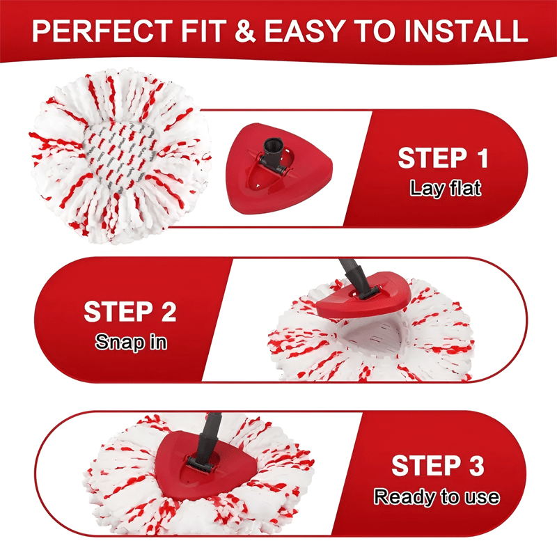 GripFiber – Universal Spin Mop Head