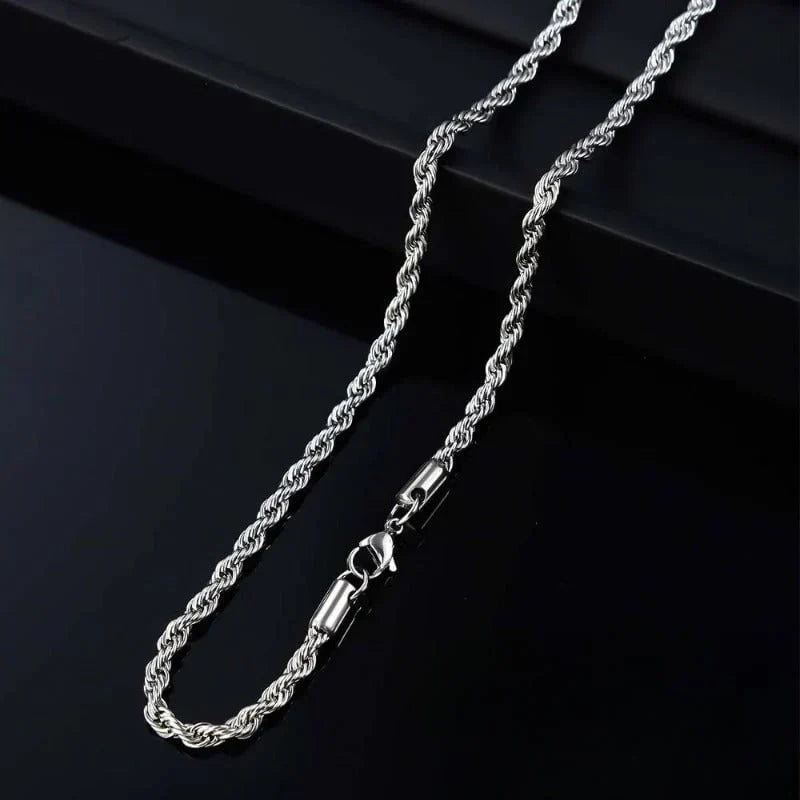 RadiantLoop – Elegant Twisted Rope Statement Necklace