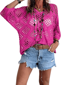 CoastalMuse – Elegant Boho Crochet Top